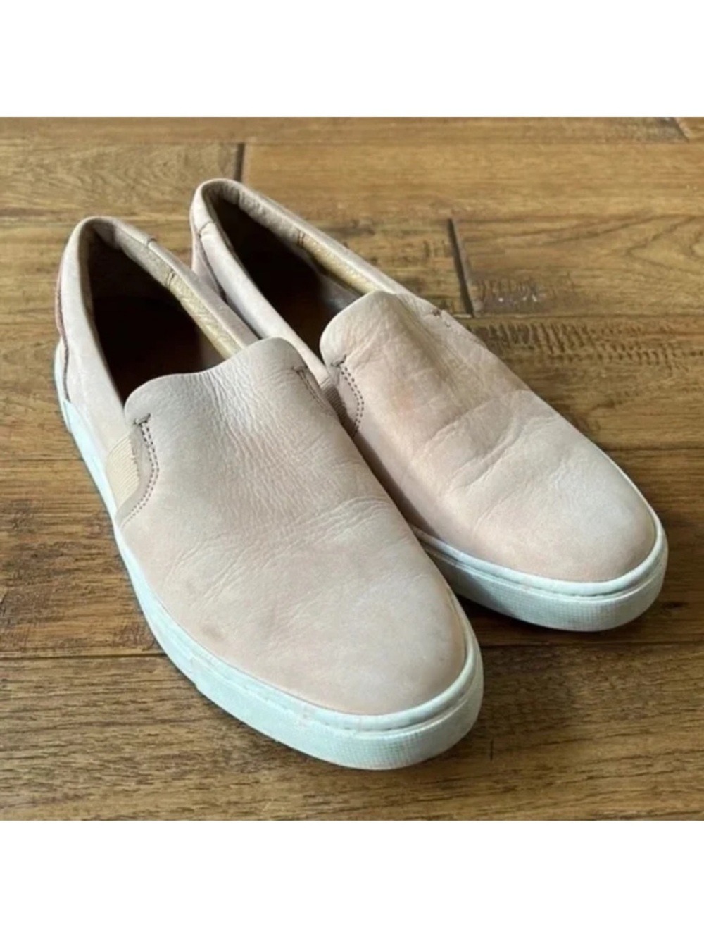 Frye Ivy Slip On Sneakers Light Pink Nubuck Leather Womens Size 7.5